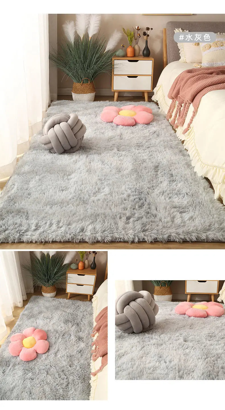 Fluffy Shaggy Area Rug 160x230cm – Soft Non-Slip Carpet for Bedroom & Living Room