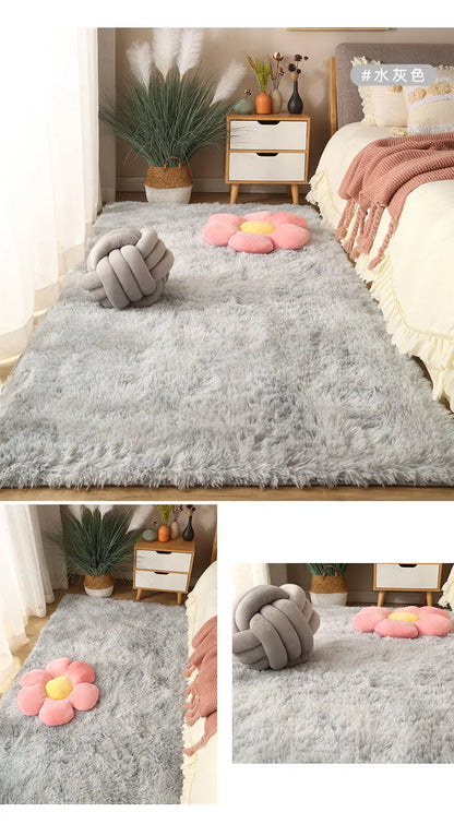 Fluffy Shaggy Area Rug 160x230cm – Soft Non-Slip Carpet for Bedroom & Living Room