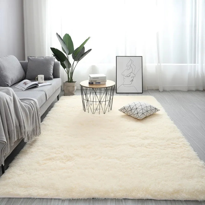 Fluffy Shaggy Area Rug 160x230cm – Soft Non-Slip Carpet for Bedroom & Living Room