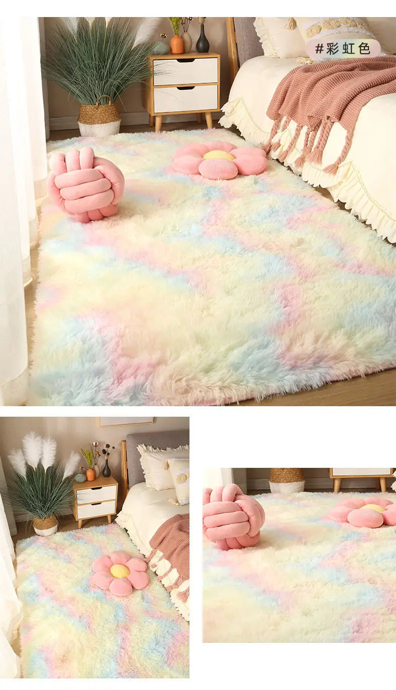 Fluffy Shaggy Area Rug 160x230cm – Soft Non-Slip Carpet for Bedroom & Living Room