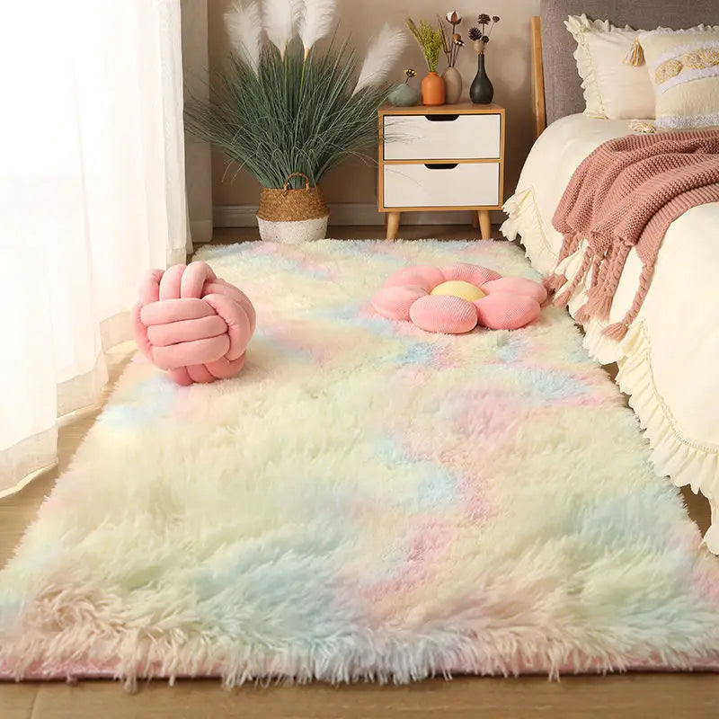 Fluffy Shaggy Area Rug 160x230cm – Soft Non-Slip Carpet for Bedroom & Living Room