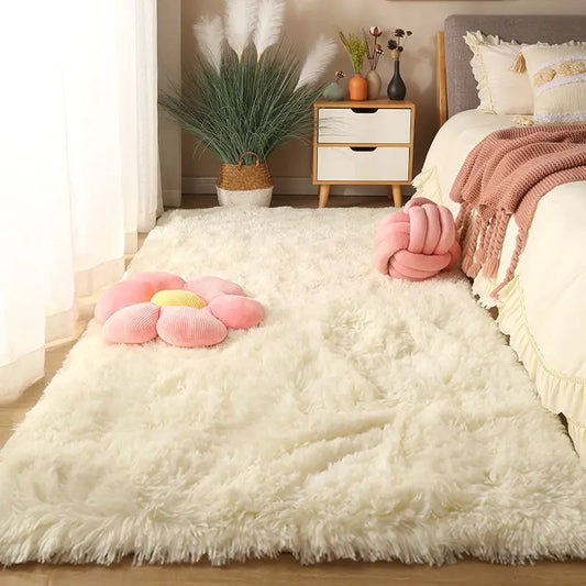 Fluffy Shaggy Area Rug 160x230cm – Soft Non-Slip Carpet for Bedroom & Living Room