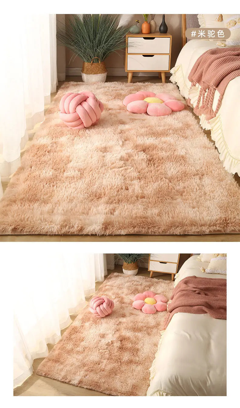 Fluffy Shaggy Area Rug 160x230cm – Soft Non-Slip Carpet for Bedroom & Living Room