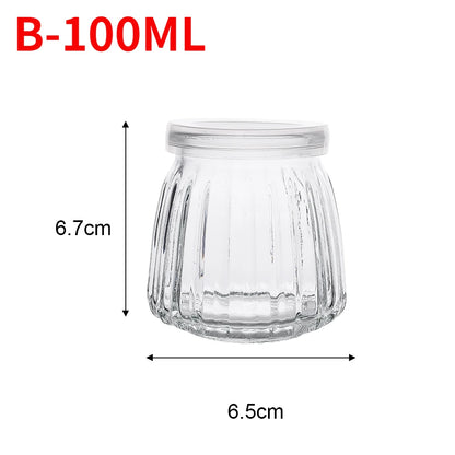 Mini Glass Food Storage Bottles with Lids