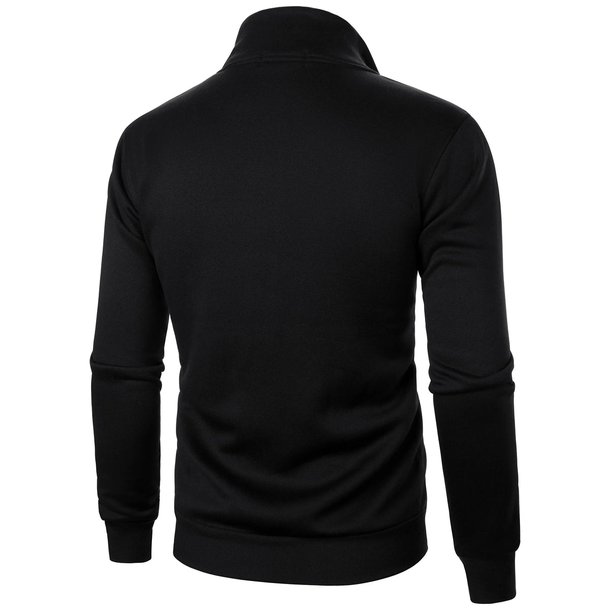 Men's casual sports zipper stand up collar jacket, men's solid color top