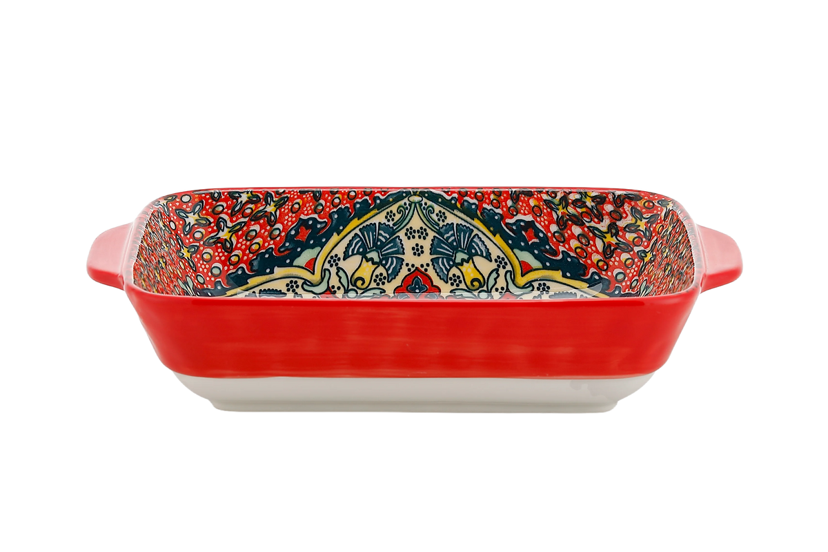 New Bohemian Egg-shaped Ceramic Baking Pan Pasta Plate Fruit Salad Plate Colorful Combination Set 9 inch