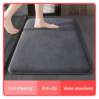Super Absorbent Bathroom Floor Mat – Quick-Dry Non-Slip Bath & Door Mat