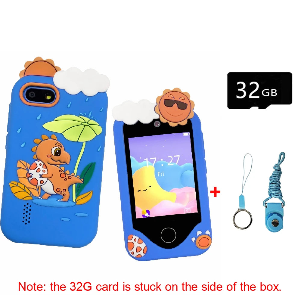 New Kids Smart Phone Children Toy Mini Smart Phone Toys 28 Games Dual Camera Music Video Player Boys Girls Birthday Gifts