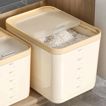5/10/15kg Rice Storage Container with Airtight Lid – Moisture & Insect Proof Grain Box