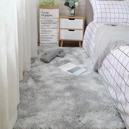 Soft Shaggy Area Rug – Fluffy Non-Slip Bedroom Bedside Carpet for Living Room