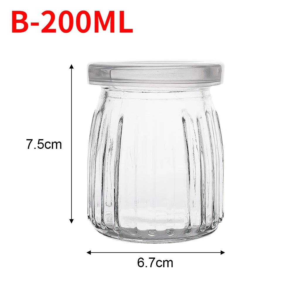 Mini Glass Food Storage Bottles with Lids