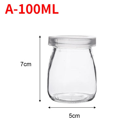 Mini Glass Food Storage Bottles with Lids