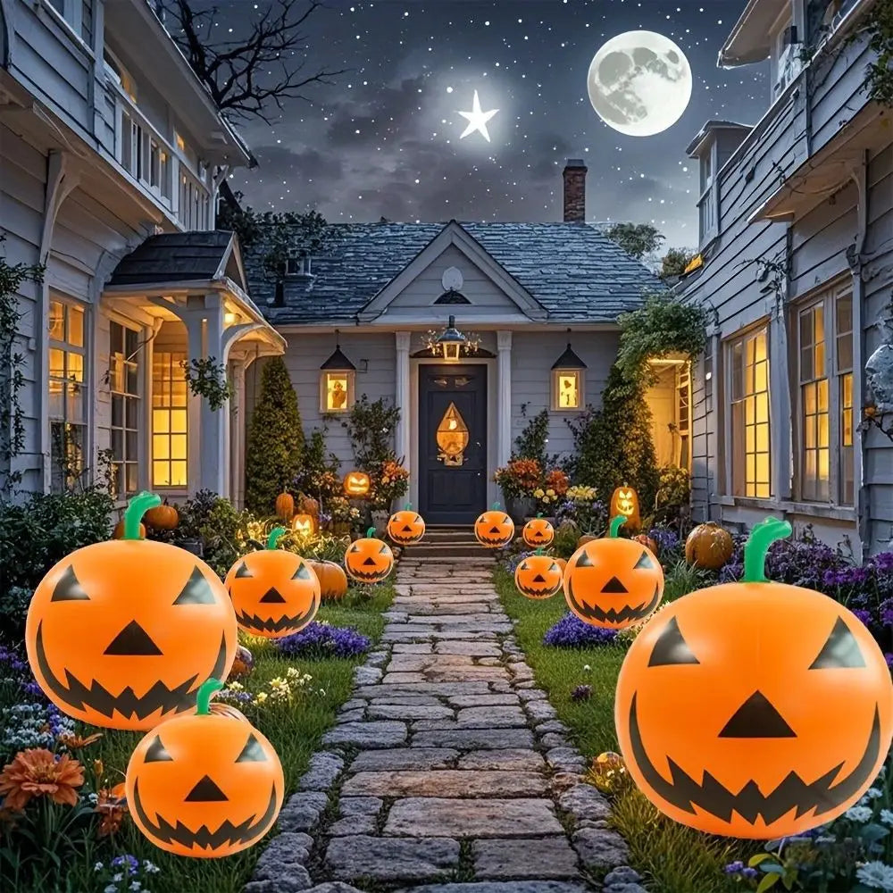 Halloween Inflatable Pumpkin Ball PVC Hanging Large Balloons for Bar Haunted House Shopping Mall Outdoor Yard Party Decoration