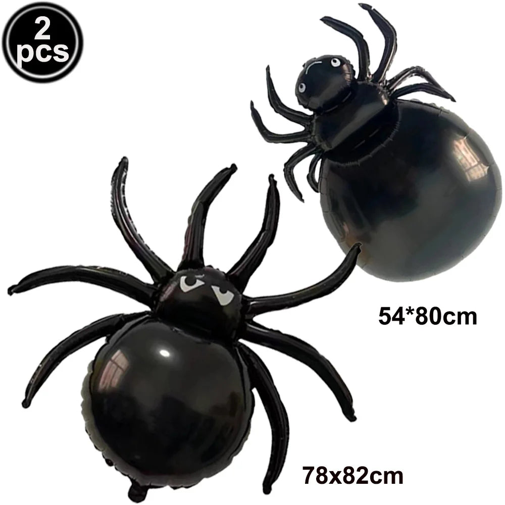 Halloween Standing Pumpkin Balloons Inflatable Pumpkin Aluminum Foil Balloon Halloween Indoor Outdoor Party Decorations Supplies