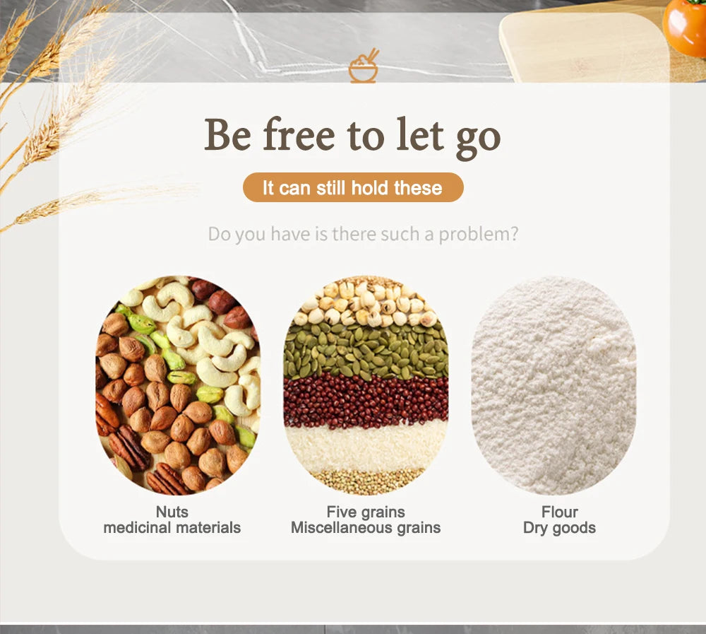 5/10kg Airtight Rice Storage Container with Measuring Cup – Moisture & Insect Proof Grain Dispenser