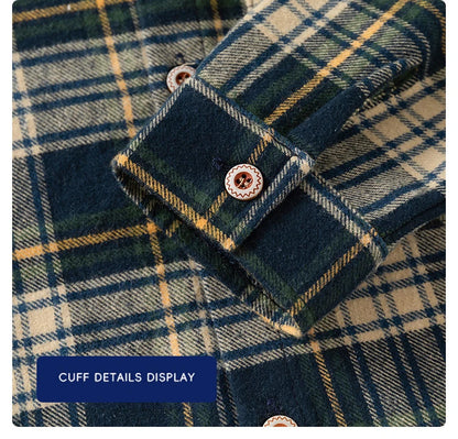 New Children's Clothes  Kids Shirts With Collar Boys' Cotton Long Sleeved Baby Clothing Casual Top Plaid Blouse for Boys 2-7Y