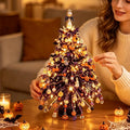 DIY Beaded Christmas Tree Kit Handmade Creative 3D Crystal Bead Christmas Tree Making Kit Holiday Tabletop Christmas Tree Decor