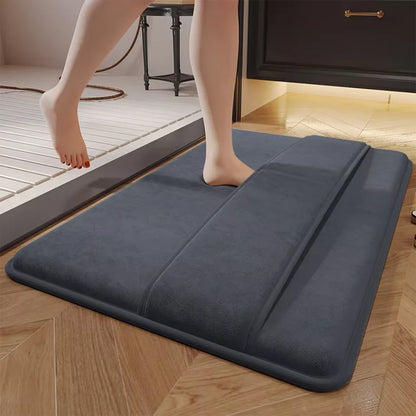 Super Absorbent Bathroom Floor Mat – Quick-Dry Non-Slip Bath & Door Mat