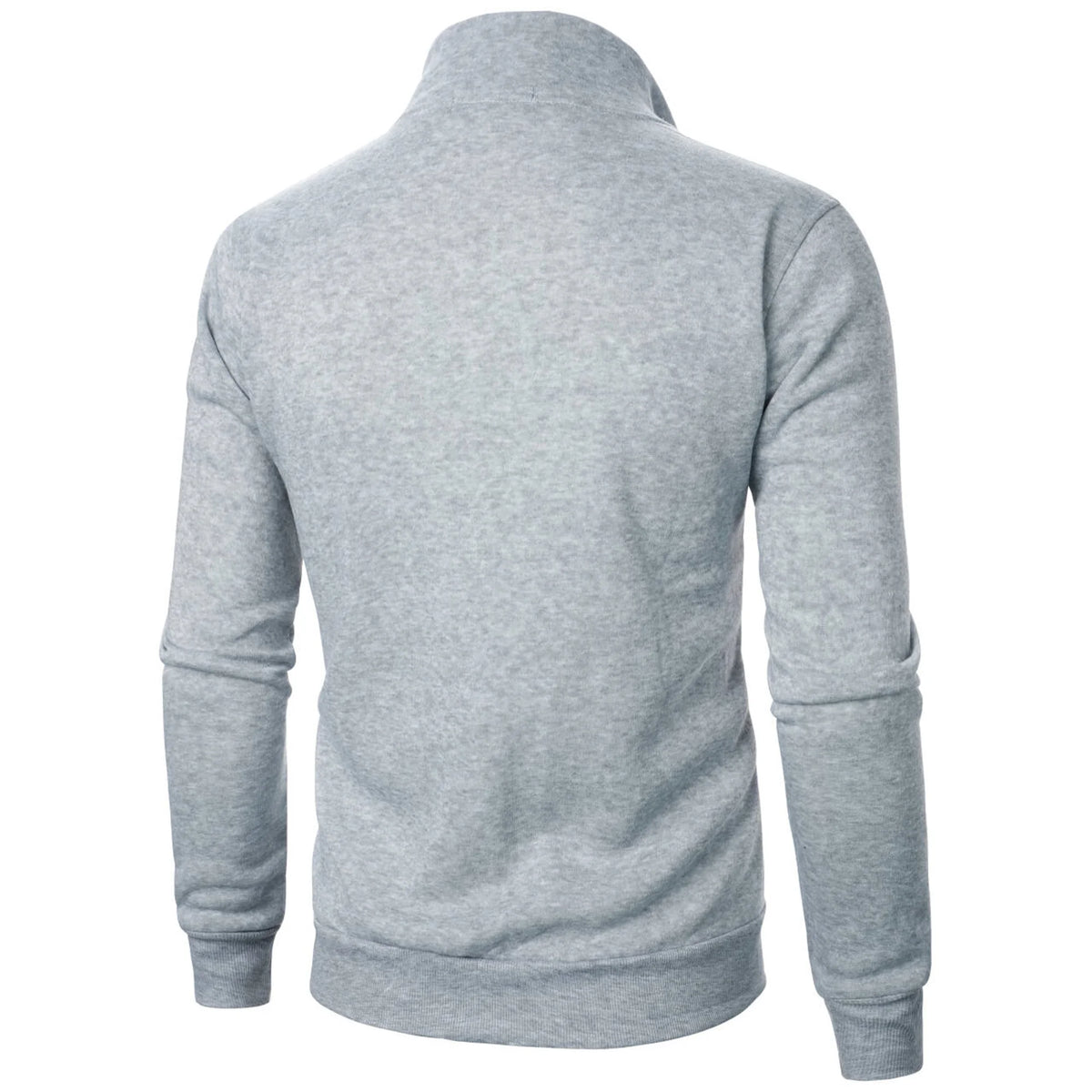 Men's casual sports zipper stand up collar jacket, men's solid color top