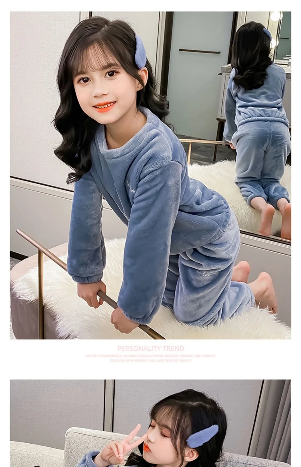 2024New Winter Pajamas Set Kids Baby Boys&Girls Thicken Flannel Toddler Child Warm Sleepwear Children Homewear Suit 2-10Y