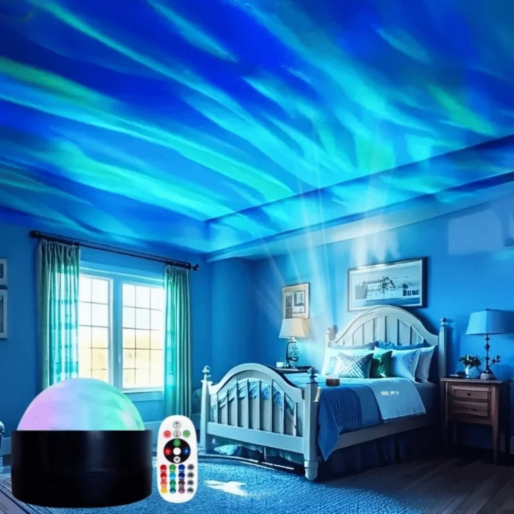 Color-changing Moon Galaxy Projector Light USB Plug-and-Play Christmas Tree RGB Projector Lamp Mini Flashing Light Effect