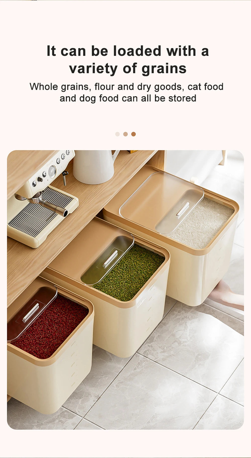5/10/15kg Rice Storage Container with Airtight Lid – Moisture & Insect Proof Grain Box