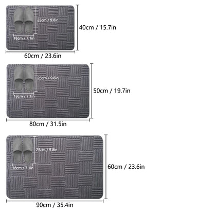 Thick Absorbent Bathroom Mat – Non-Slip Quick-Dry Plush Bath Rug for Shower & Entryway