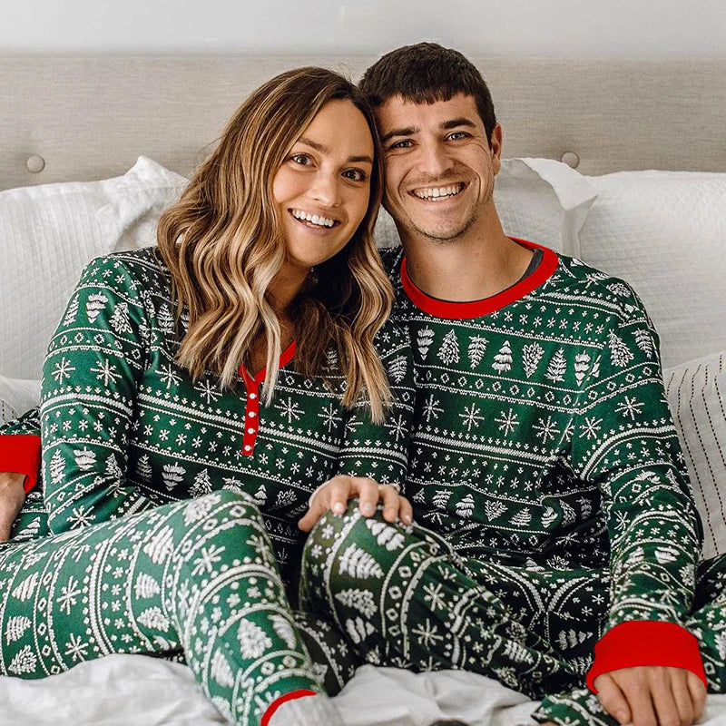 2026 Christmas Family Matching Pajamas Set Mother Father Kids Clothes Family Look Outfit Baby Girl Rompers Sleepwear Pyjamas