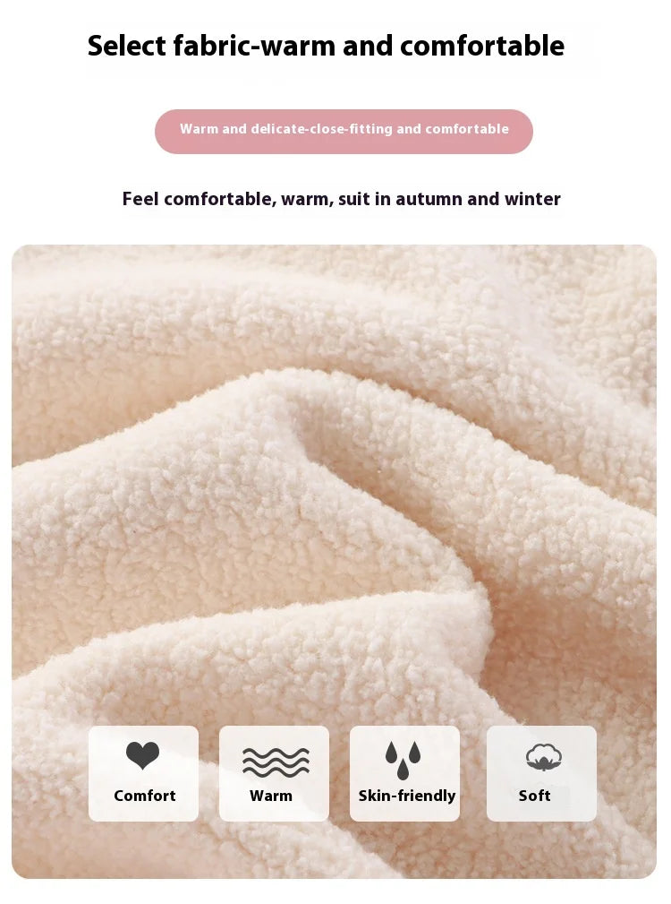2Pcs/set children's winter warm pajamas padded thickened round neck long sleeve long pants boys girls home clothing winter pajam