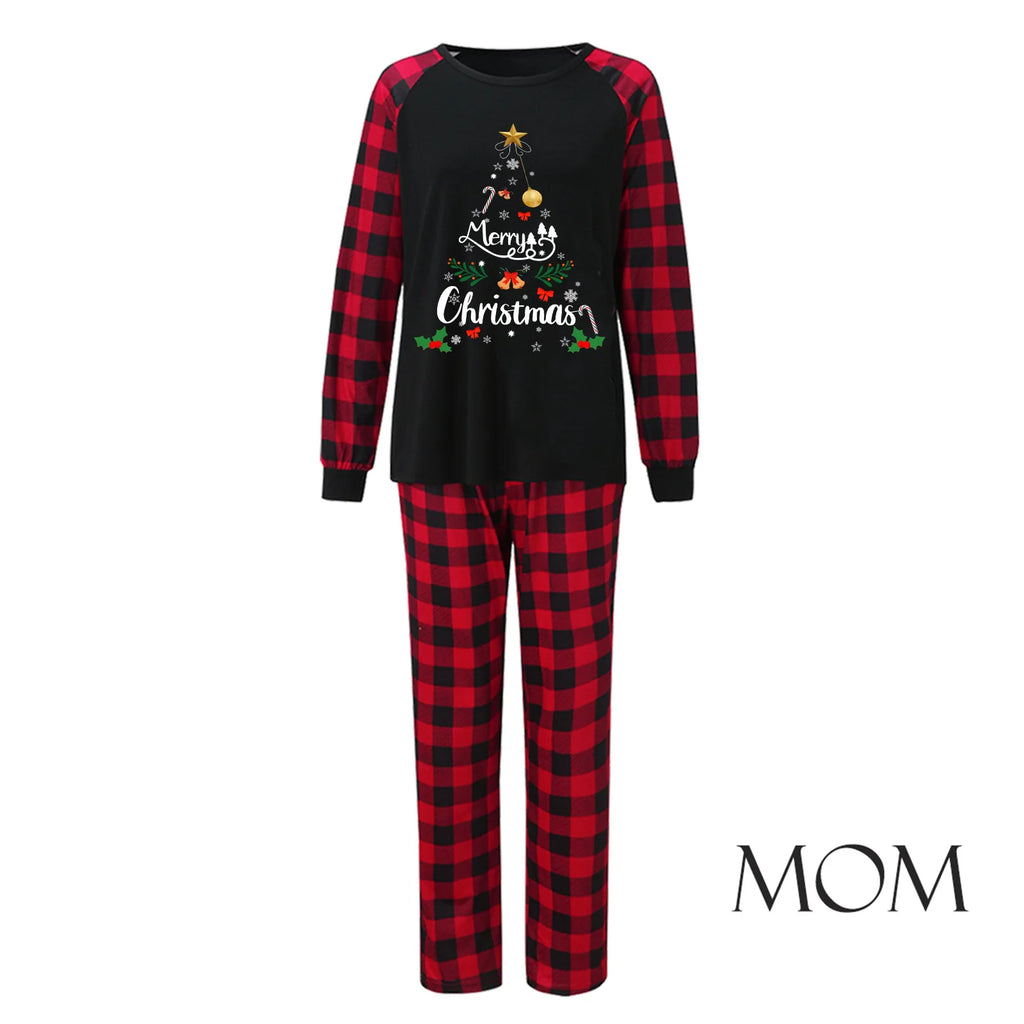Mommy and Me Clothes Christmas Elk Snowflake Pyjamas Suit Long Sleeve O Neck Sleepwear Adults Kids Matching Set Xmas Gift Pijama