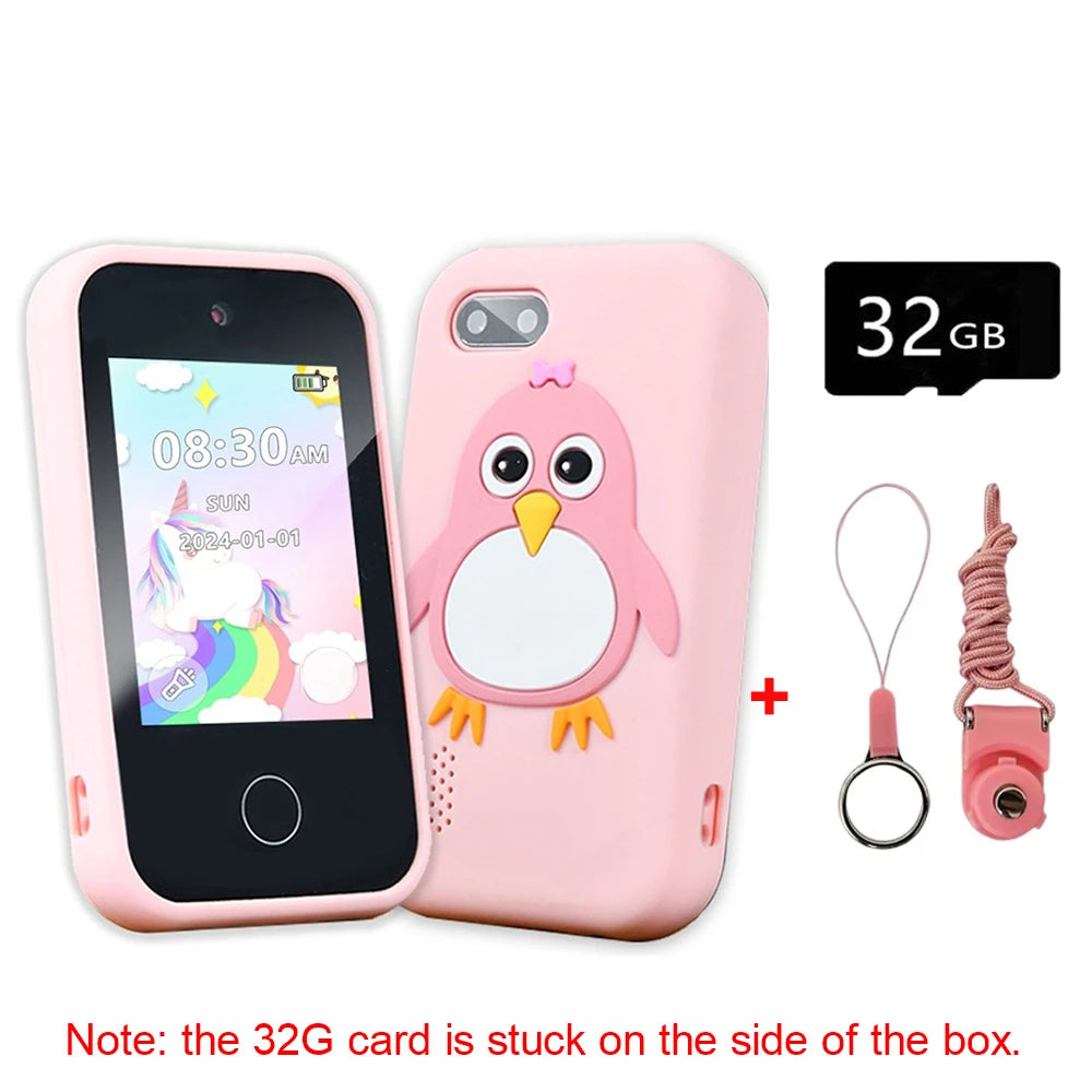 New Kids Smart Phone Children Toy Mini Smart Phone Toys 28 Games Dual Camera Music Video Player Boys Girls Birthday Gifts