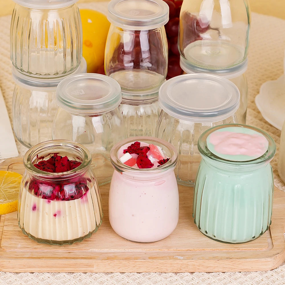 Mini Glass Food Storage Bottles with Lids