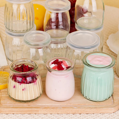 Mini Glass Food Storage Bottles with Lids
