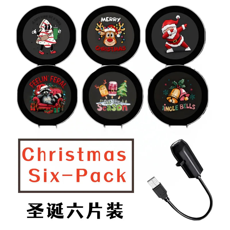 Plug and Play Hd Christmas Projector with 6/10 Festive Scenes,Hd Christmas Scene Projector, 5d Holographic Night Light Projector
