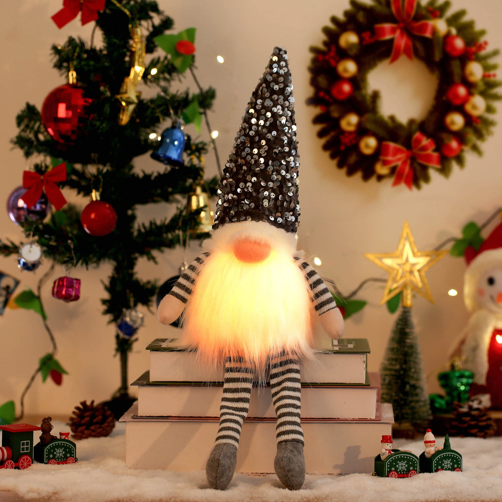 Glowing Gnome Christmas Faceless Doll 30cm Tree Decorations 2026 Night Light Xmas Gift Navidad 2027 New Year Home Decor