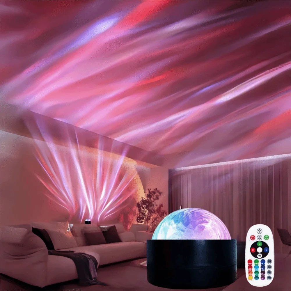 Color-changing Moon Galaxy Projector Light USB Plug-and-Play Christmas Tree RGB Projector Lamp Mini Flashing Light Effect