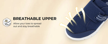FitVille Diabetic Shoes for Men Extra Wide Hook