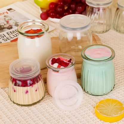 Mini Glass Food Storage Bottles with Lids