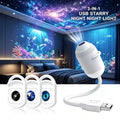 Christmas atmosphere decoration HD 4K Galaxy Star Projector Night Light 360° Rotatable USB Powered Starry Sky Projection Lamp