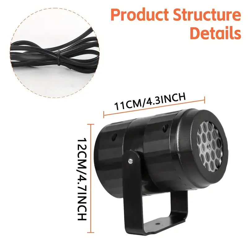 Snowflake Projector Lights Christmas Decoration Outdoor/Indoor USB Rotating Snowflake Ambient Light for Festive Party Xmas Decor