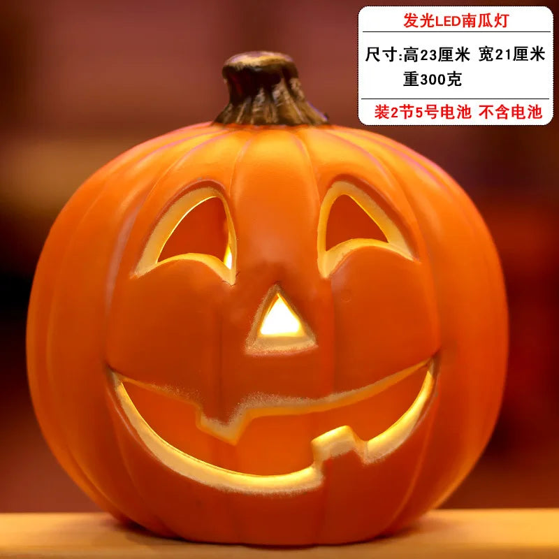 1Pc Decorative Pumpkin Halloween Props Lantern Decor Pumpkin Decoration Pumpkin Light Outdoor Halloween Decorationsation