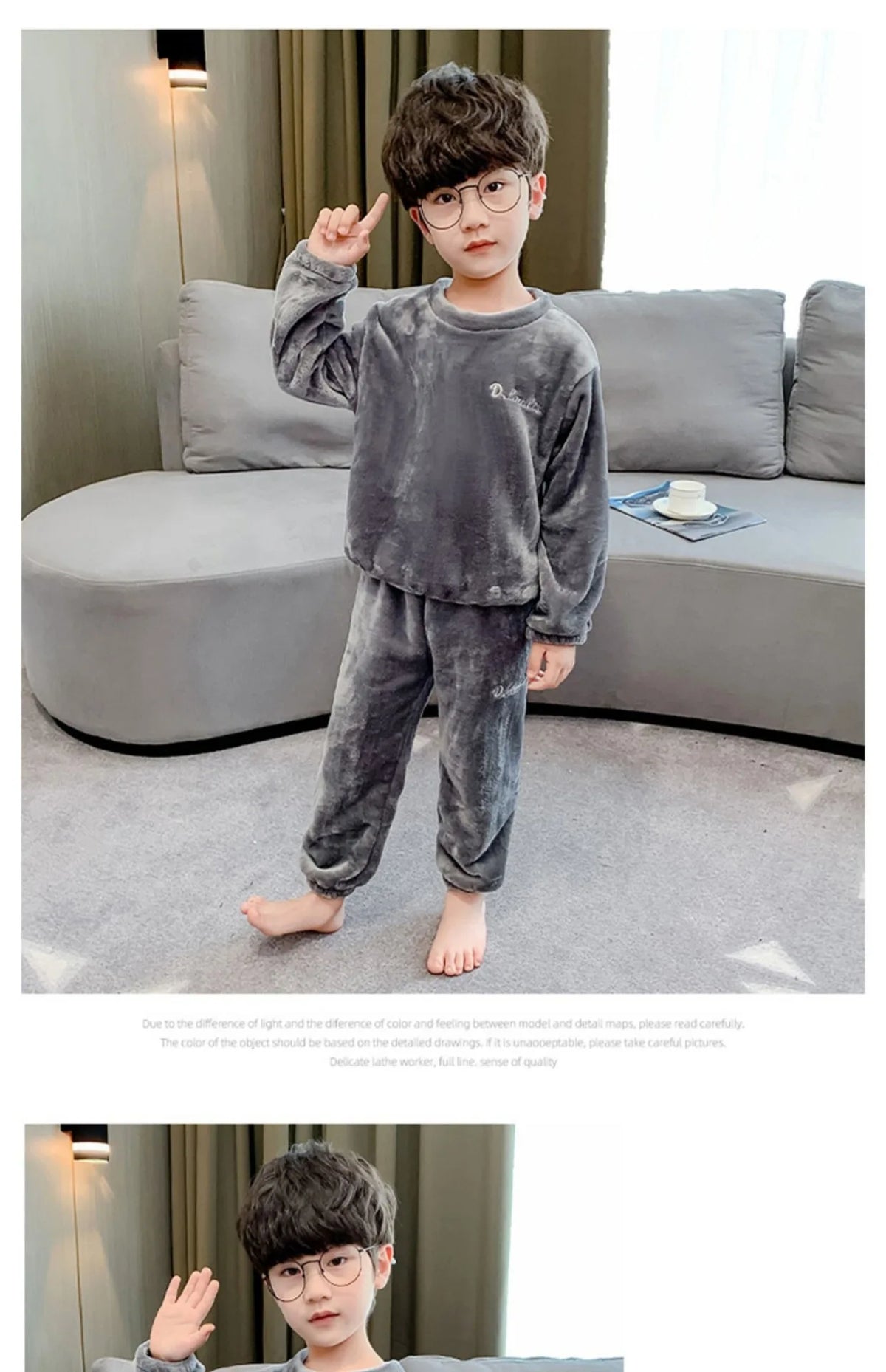 2024New Winter Pajamas Set Kids Baby Boys&Girls Thicken Flannel Toddler Child Warm Sleepwear Children Homewear Suit 2-10Y