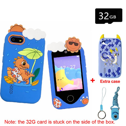 New Kids Smart Phone Children Toy Mini Smart Phone Toys 28 Games Dual Camera Music Video Player Boys Girls Birthday Gifts