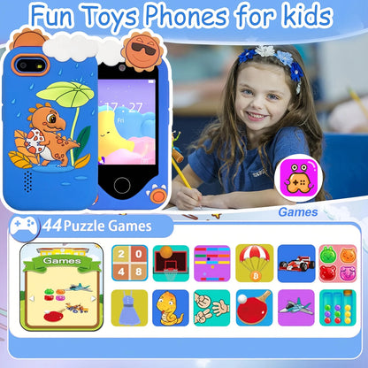 New Kids Smart Phone Children Toy Mini Smart Phone Toys 28 Games Dual Camera Music Video Player Boys Girls Birthday Gifts