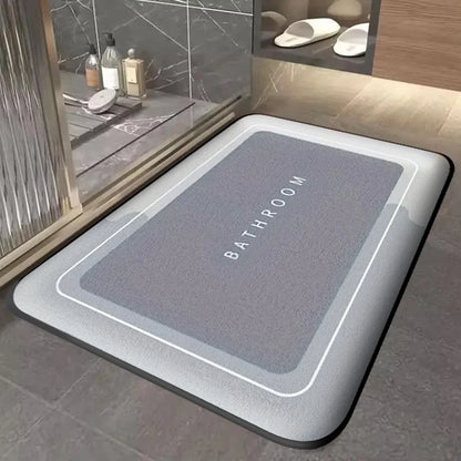 Thick Absorbent Bathroom Mat – Quick-Dry Non-Slip Floor & Entryway Mat