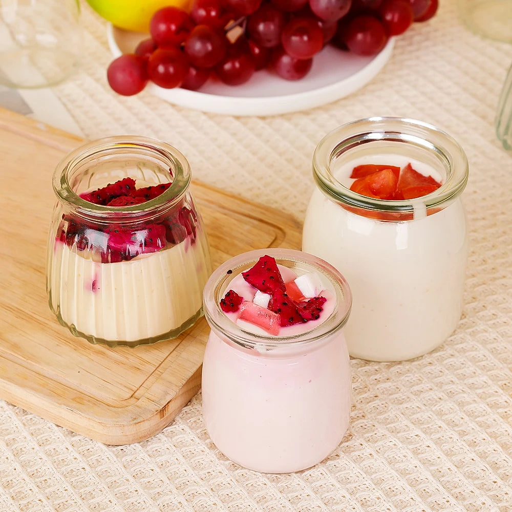 Mini Glass Food Storage Bottles with Lids