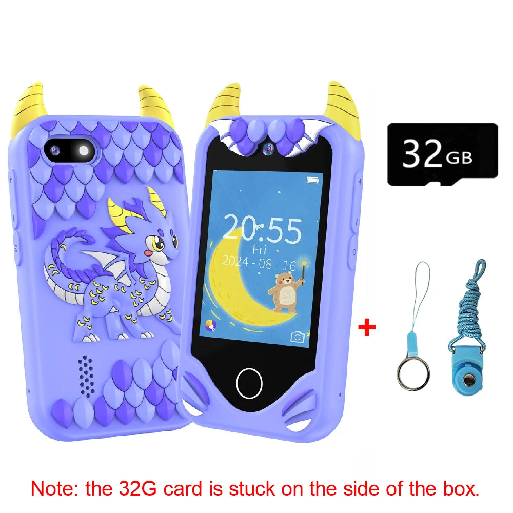 New Kids Smart Phone Children Toy Mini Smart Phone Toys 28 Games Dual Camera Music Video Player Boys Girls Birthday Gifts
