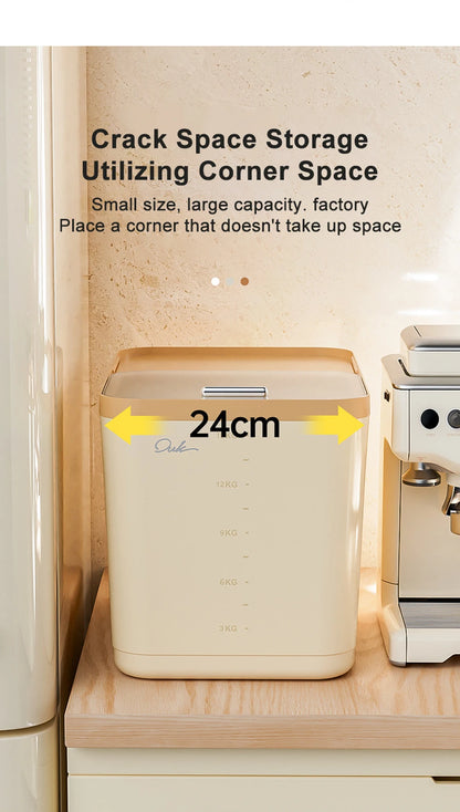 5/10/15kg Rice Storage Container with Airtight Lid – Moisture & Insect Proof Grain Box