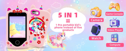 New Kids Smart Phone Children Toy Mini Smart Phone Toys 28 Games Dual Camera Music Video Player Boys Girls Birthday Gifts