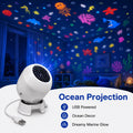 360°Rotating LED Starry Sky Ocean Projection Night Light Dynamic Projector USB Plug Bedroom Living Room Ceili Lamp Birthday Gift